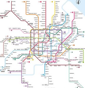 Mapa metro Shanghai