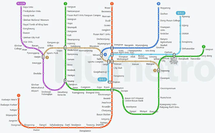 Mapa Metro Busan