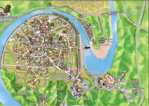 Mapa Aldea Hahoe Andong