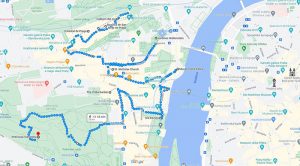 Mapa dia 1 Praga