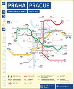 Mapa Metro Praga